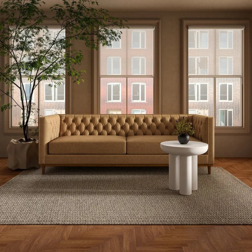 Rocca Cream Durable Concrete Outdoor Side Table - LOOMLAN - Moe's Home - Outdoor Side Tables