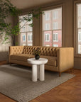 Rocca Cream Durable Concrete Outdoor Side Table - LOOMLAN - Moe's Home - Outdoor Side Tables