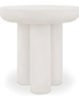 Rocca Cream Durable Concrete Outdoor Side Table - LOOMLAN - Moe's Home - Outdoor Side Tables