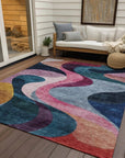 LOOMLAN Rugs Rory Green Washable Indoor-Outdoor Rug