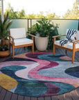 LOOMLAN Rugs Rory Green Washable Indoor-Outdoor Rug