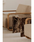 Rosa Marble Design Outdoor Accent Table - LOOMLAN - Moe's Home - Outdoor Side Tables