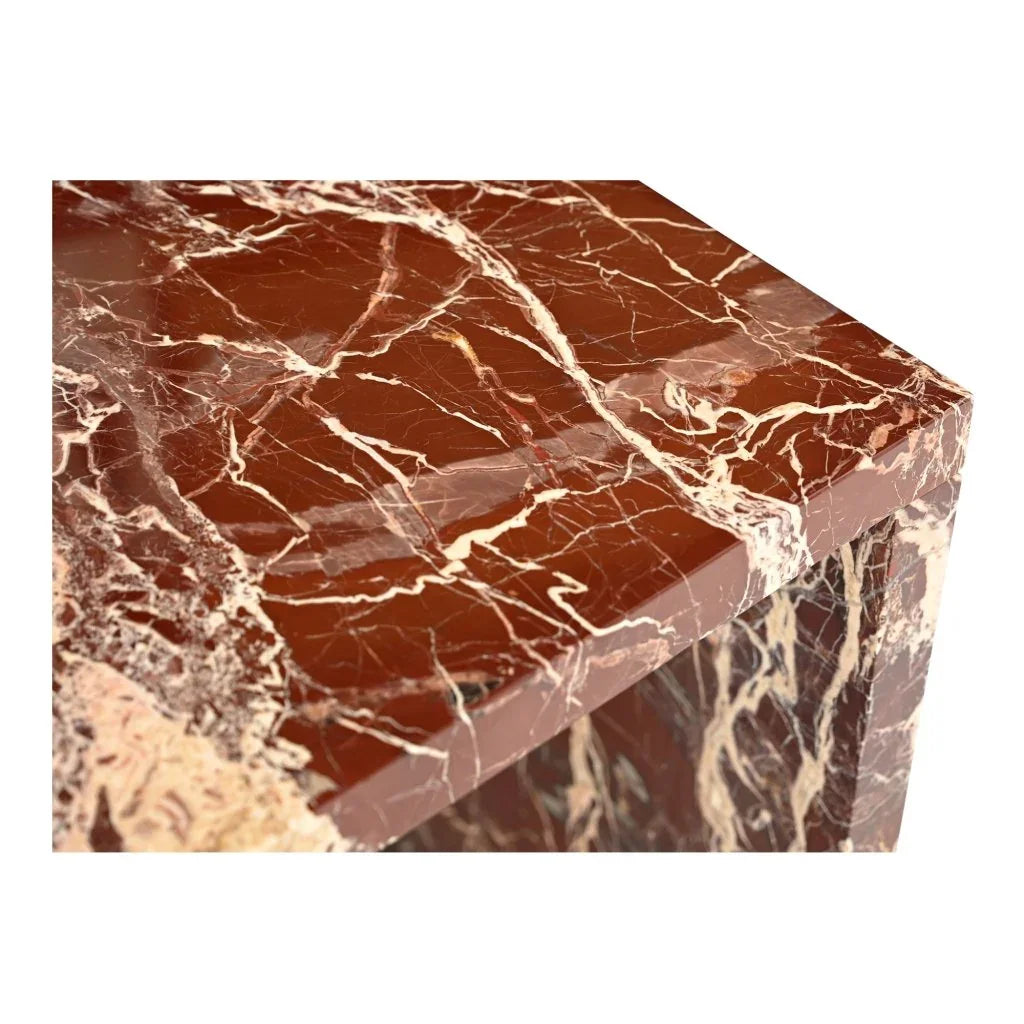 Rosa Marble Design Outdoor Accent Table - LOOMLAN - Moe&#39;s Home - Outdoor Side Tables