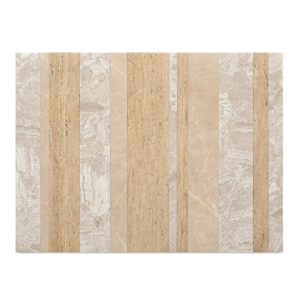 Rosa Rosso Levanto Marble Outdoor Coffee Table - LOOMLAN - Moe&#39;s Home - Outdoor Coffee Tables