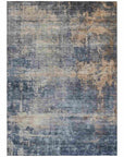 LOOMLAN Rugs Roumiya Blue Washable Indoor-Outdoor Rug