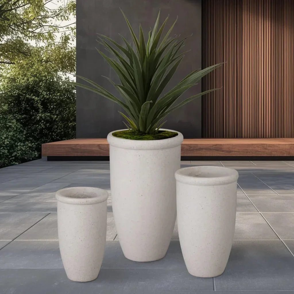 Emissary Round Lip Terrazzo Planter