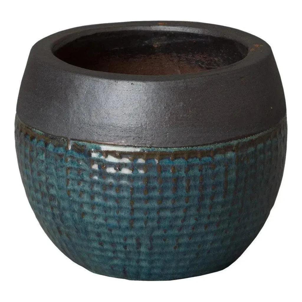 Emissary Round Net Ceramic Planter