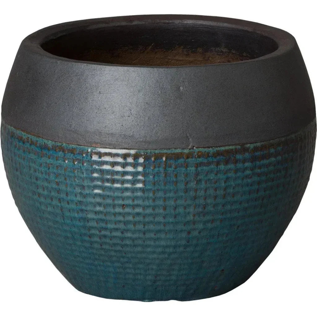 Emissary Round Net Ceramic Planter