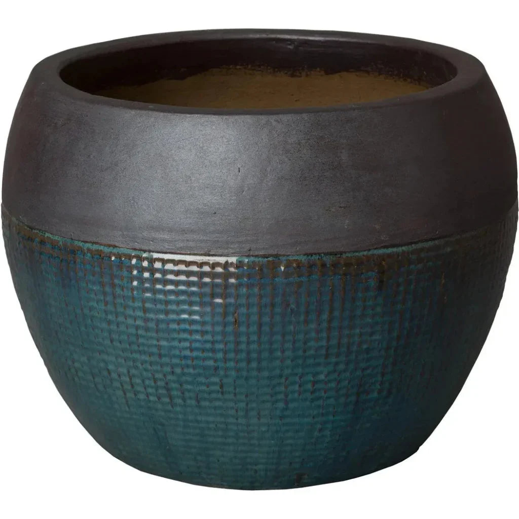 Emissary Round Net Ceramic Planter