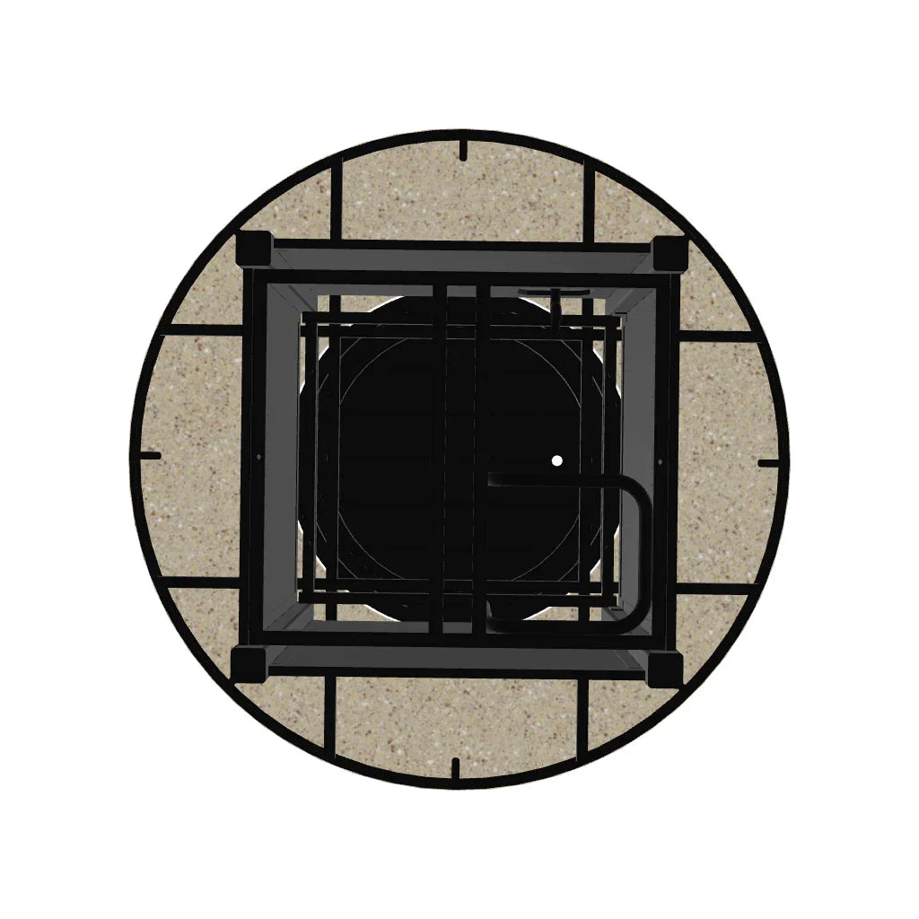Round Origins Propane or Natural Gas Fire Table - LOOMLAN - Telescope - Outdoor Fire Tables