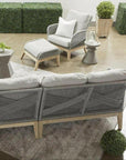 Round Pawn Accent Table Slate Gray Concrete - LOOMLAN - Essentials For Living - Outdoor Side Tables