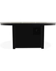 Round Polymer Top Chat Height Fire Table - LOOMLAN - Telescope - Outdoor Fire Tables