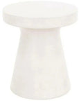 Round Tack Accent Table Ivory Concrete - LOOMLAN - Essentials For Living - Outdoor Side Tables