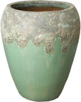 Emissary Round Textured Glaze Ceramic Planter