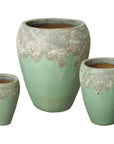 Emissary Round Textured Glaze Ceramic Planter