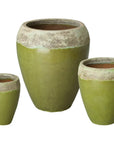 Emissary Round Textured Glaze Ceramic Planter