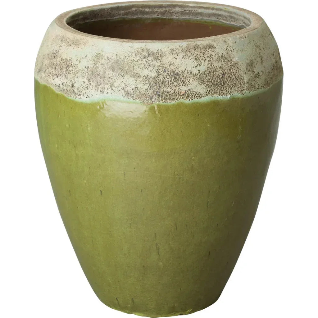 Emissary Round Textured Glaze Ceramic Planter
