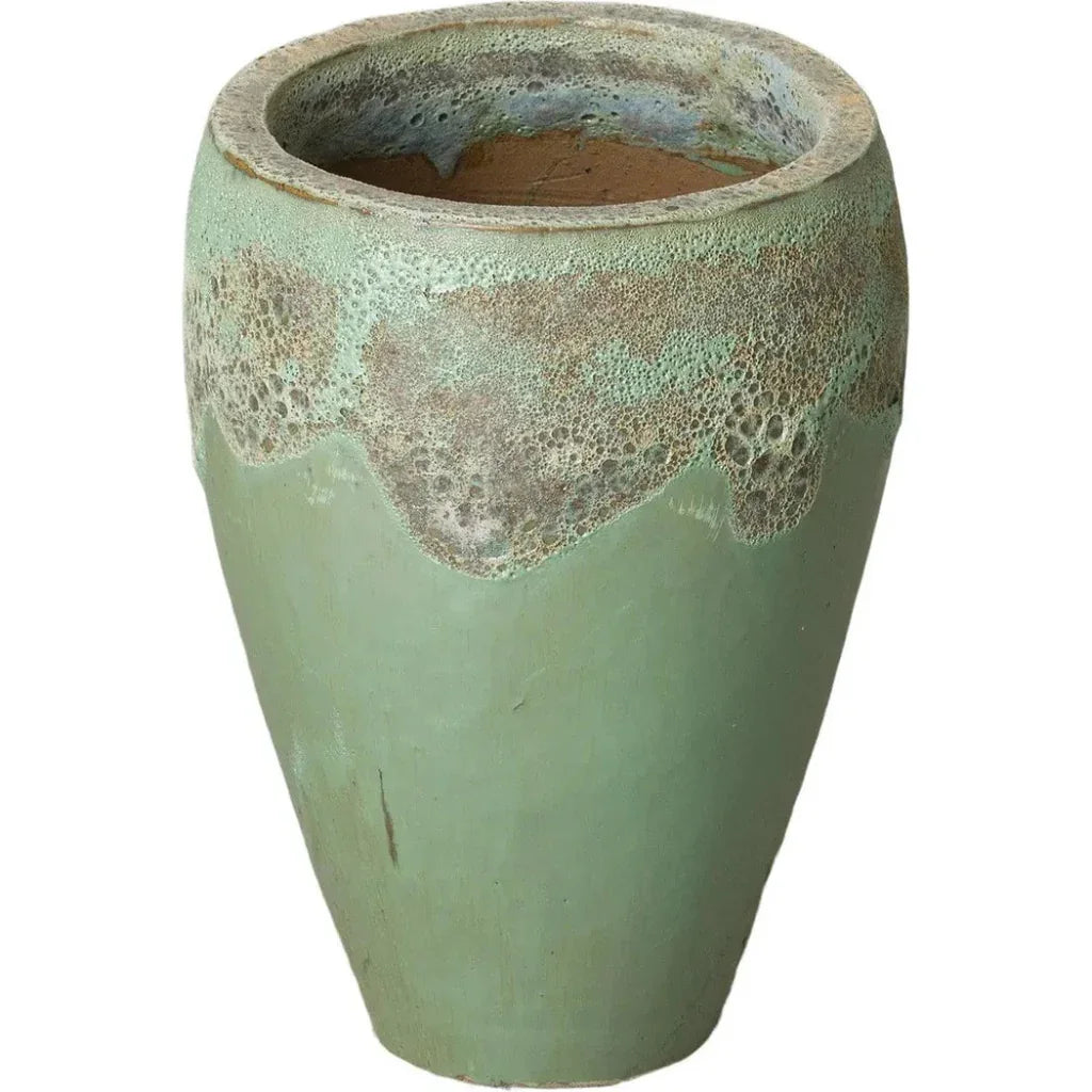 Emissary Round Textured Glaze Ceramic Planter