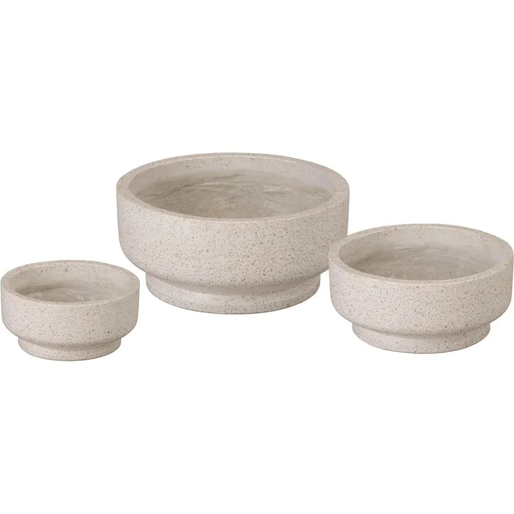 Emissary Round Yellow Terrazzo Bowl Planter