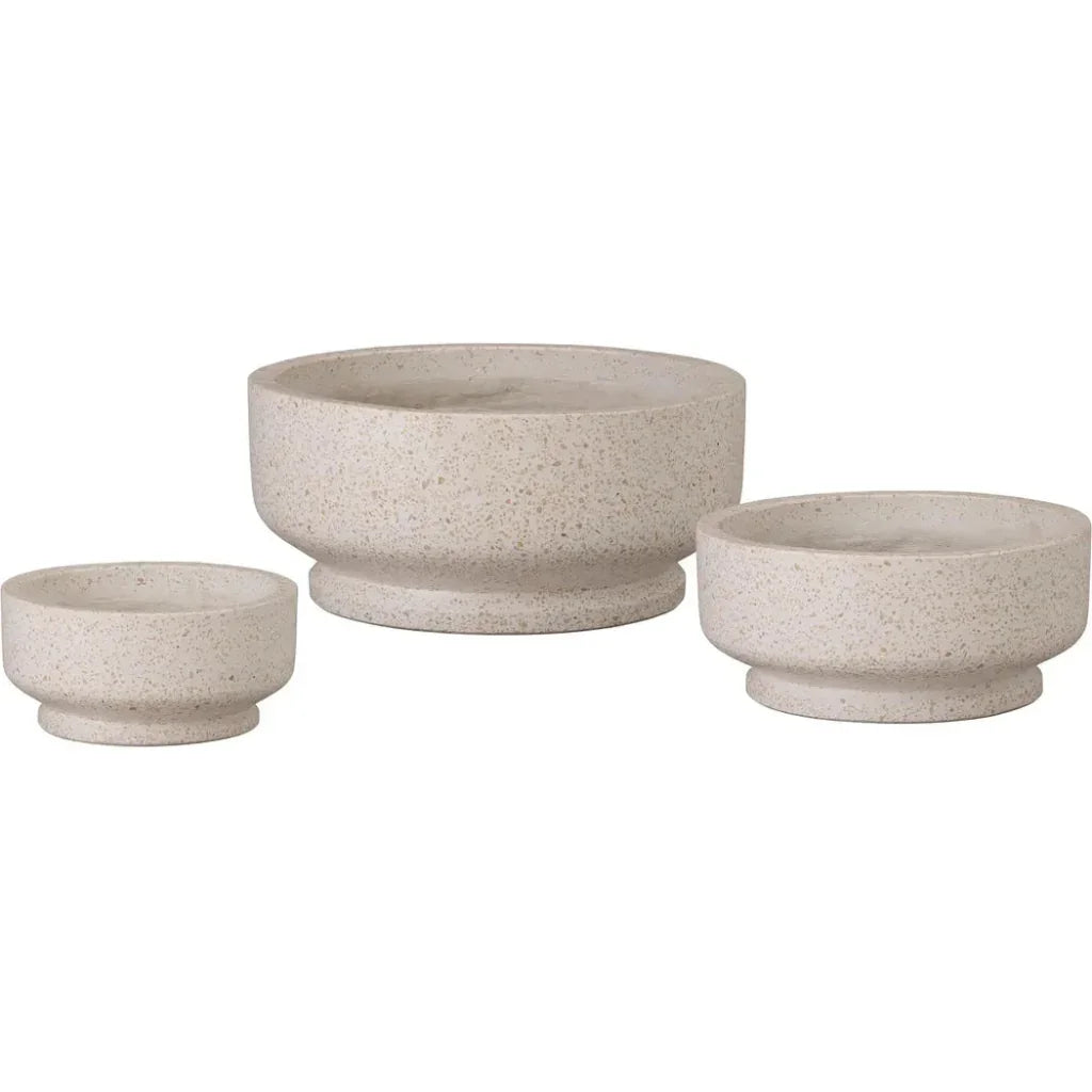 Emissary Round Yellow Terrazzo Bowl Planter