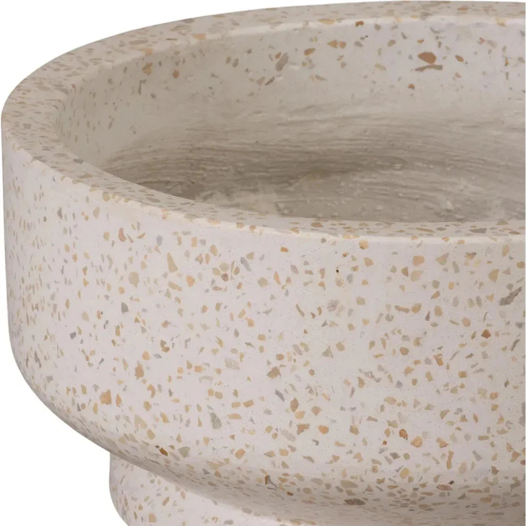 Emissary Round Yellow Terrazzo Bowl Planter