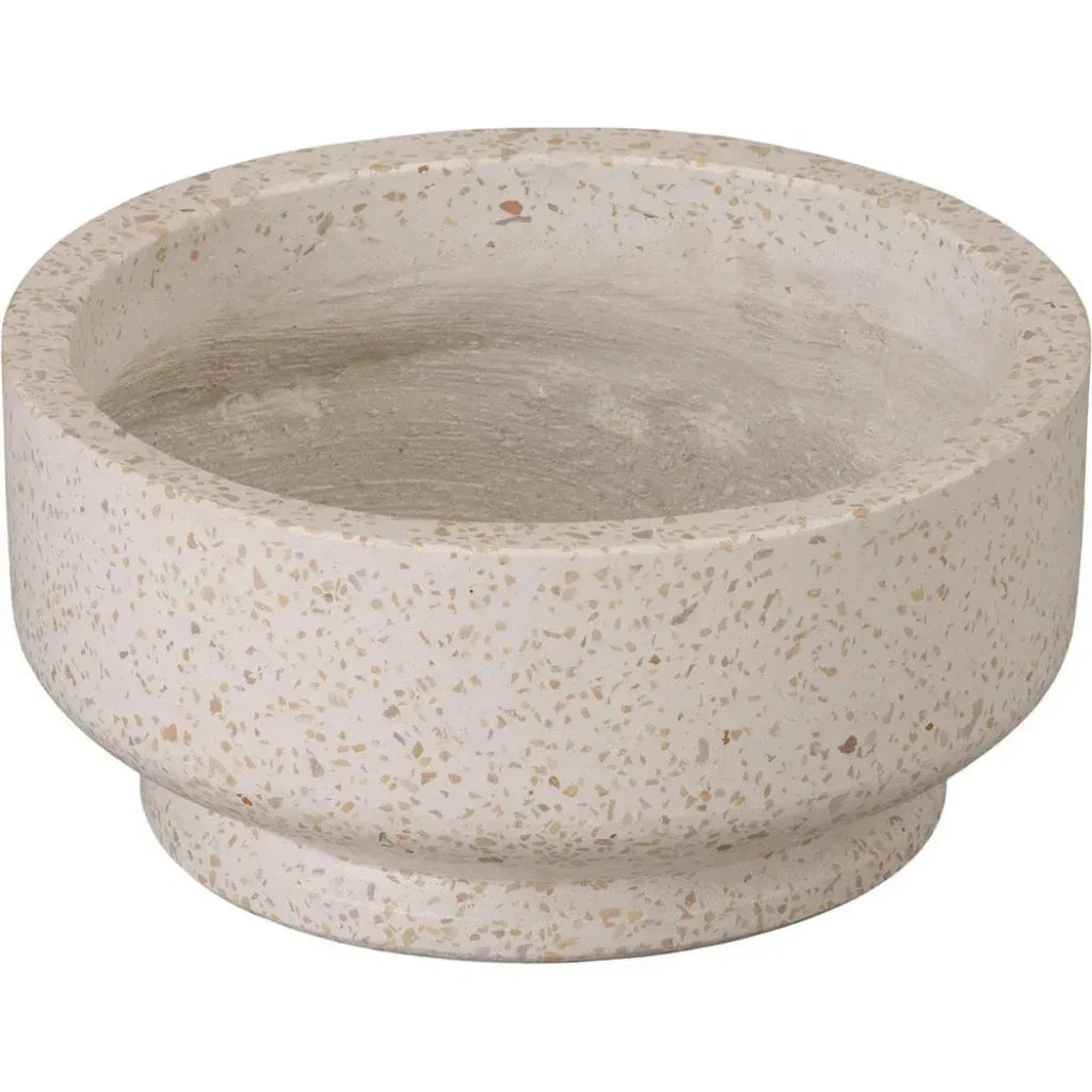 Emissary Round Yellow Terrazzo Bowl Planter