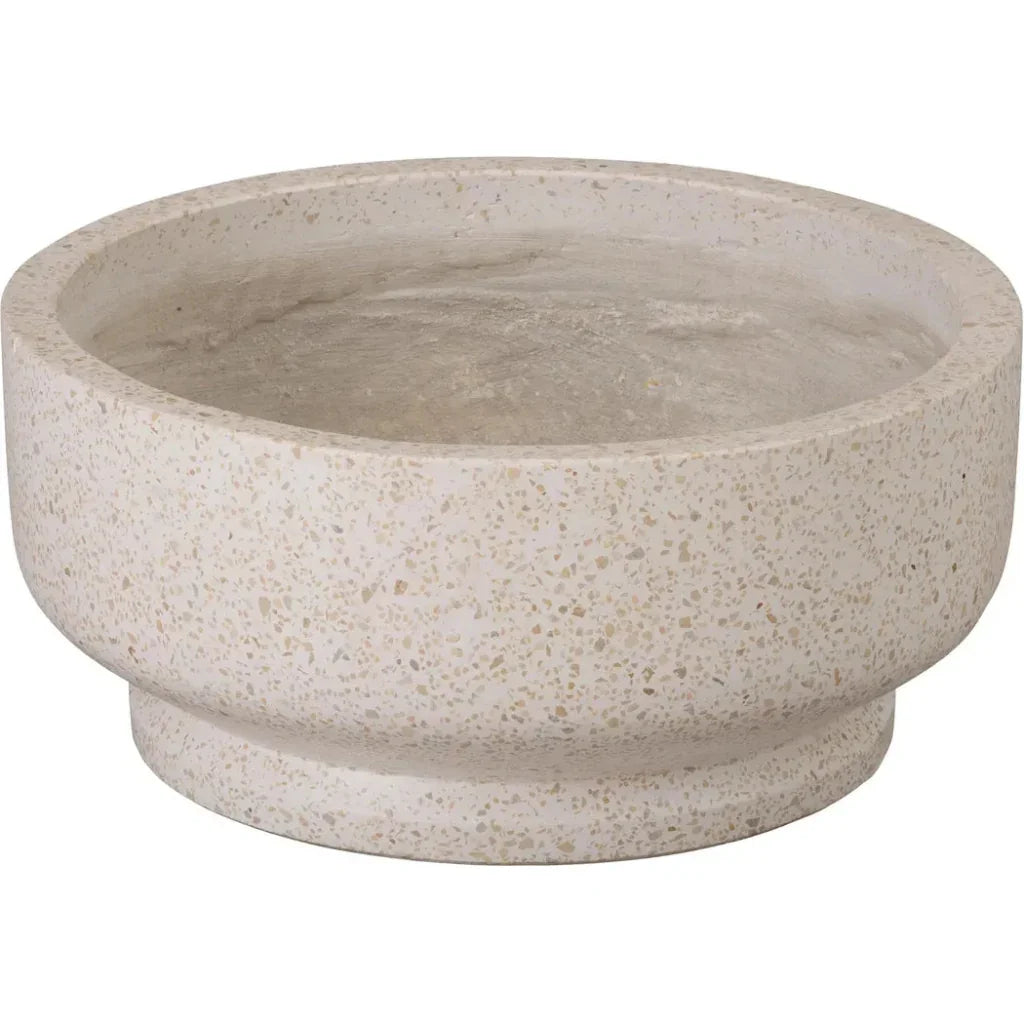 Emissary Round Yellow Terrazzo Bowl Planter