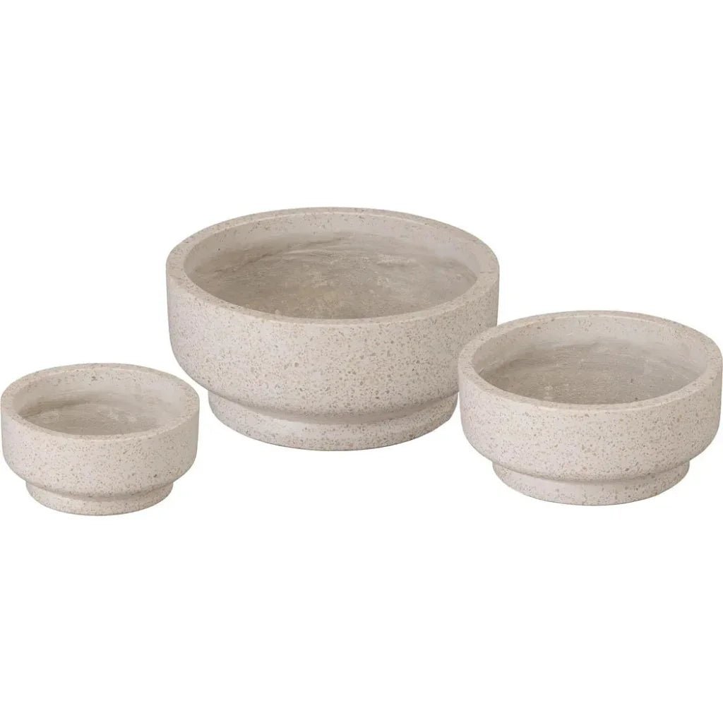 Emissary Round Yellow Terrazzo Bowl Planter