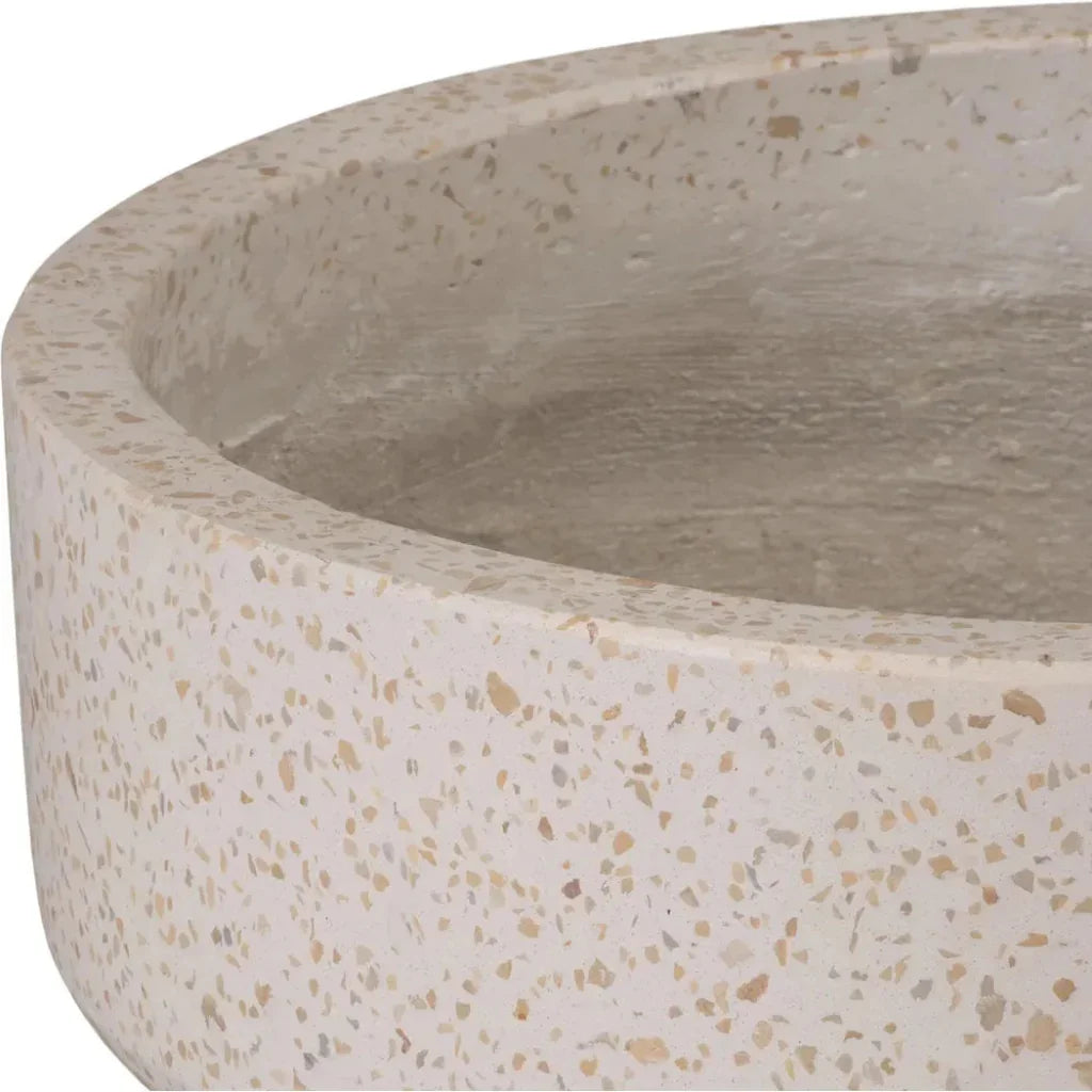 Emissary Round Yellow Terrazzo Bowl Planter
