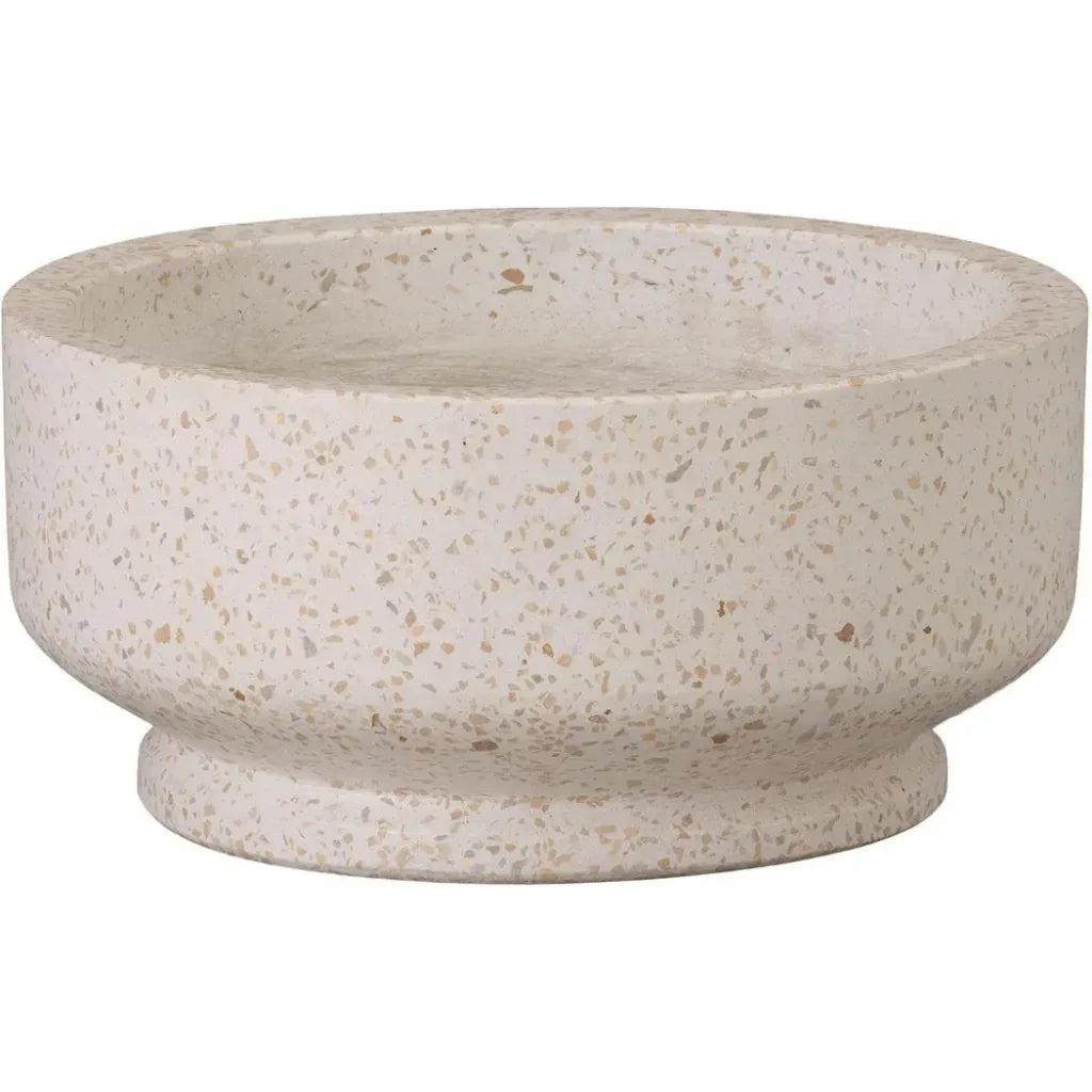 Emissary Round Yellow Terrazzo Bowl Planter
