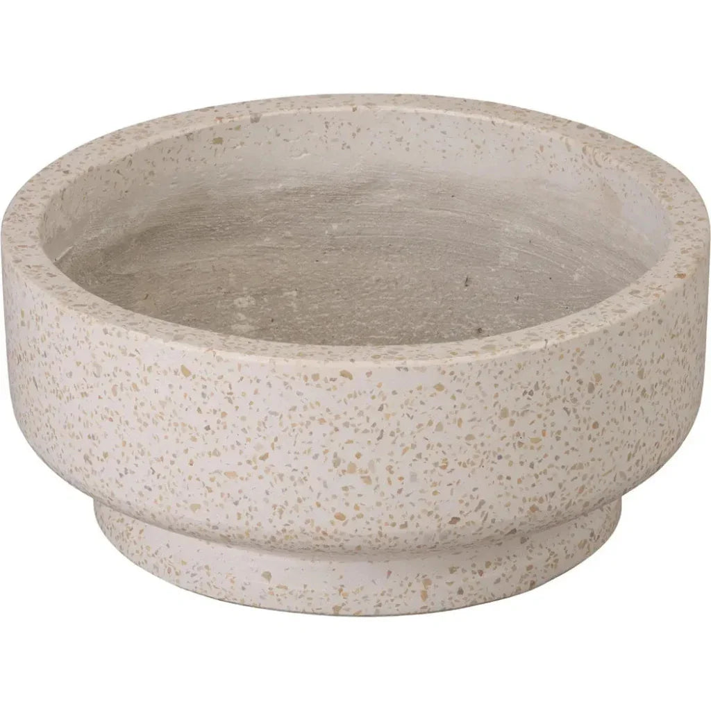 Emissary Round Yellow Terrazzo Bowl Planter