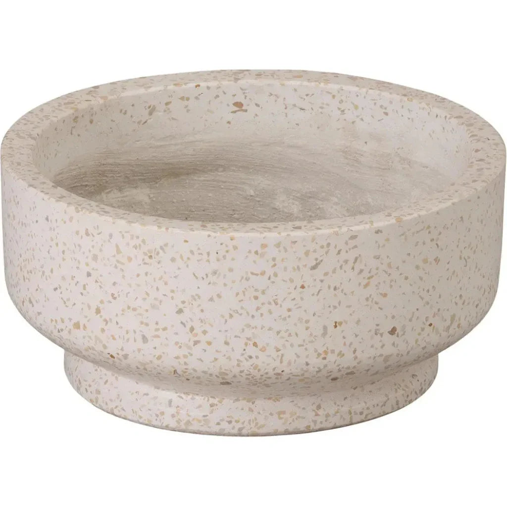 Emissary Round Yellow Terrazzo Bowl Planter