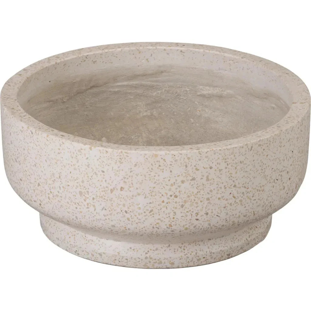 Emissary Round Yellow Terrazzo Bowl Planter
