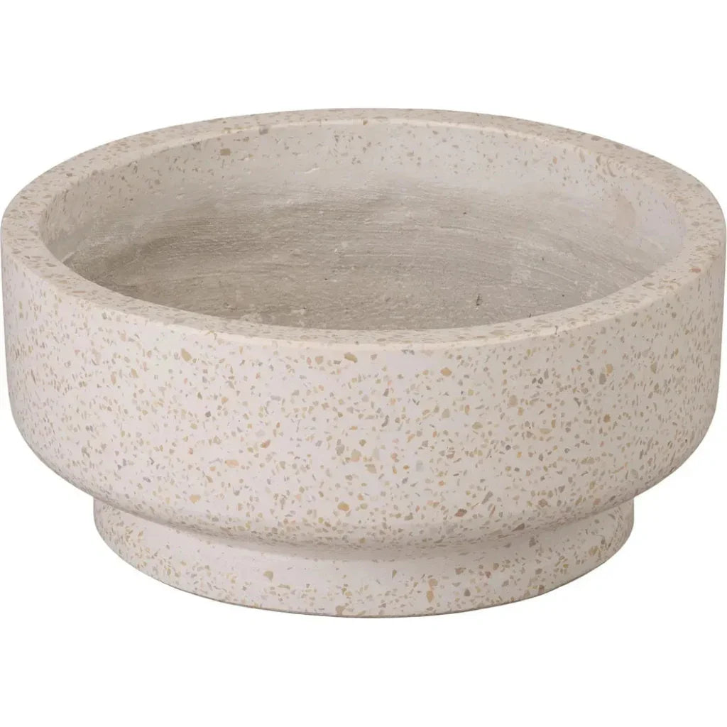 Emissary Round Yellow Terrazzo Bowl Planter