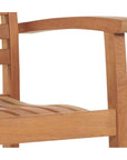 Royal Teak Outdoor Stacking Armchair 4PC - LOOMLAN - HiTeak - Outdoor Dining Chairs