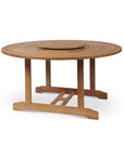 Royal Teak Patio Round Dining Set 5PC - LOOMLAN - HiTeak - Outdoor Dining Sets