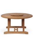 Royal Teak Patio Round Dining Set 5PC - LOOMLAN - HiTeak - Outdoor Dining Sets