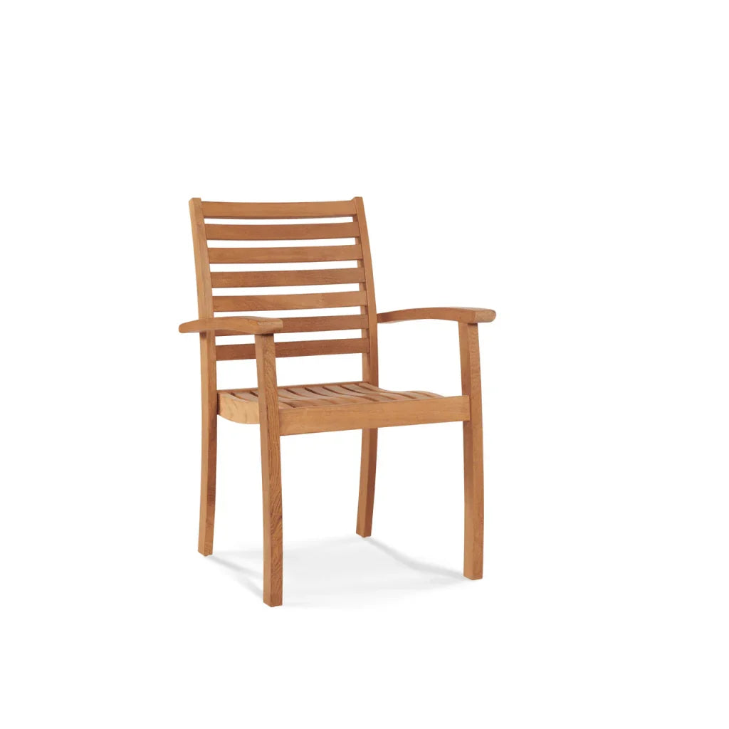 Royal Teak Patio Round Dining Set 5PC - LOOMLAN - HiTeak - Outdoor Dining Sets