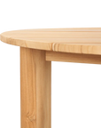 Rudolph Teak Patio Round Coffee Table - LOOMLAN - HiTeak - Outdoor Coffee Tables