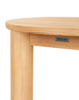 Rudolph Teak Patio Round Side Table - LOOMLAN - HiTeak - Outdoor Side Tables