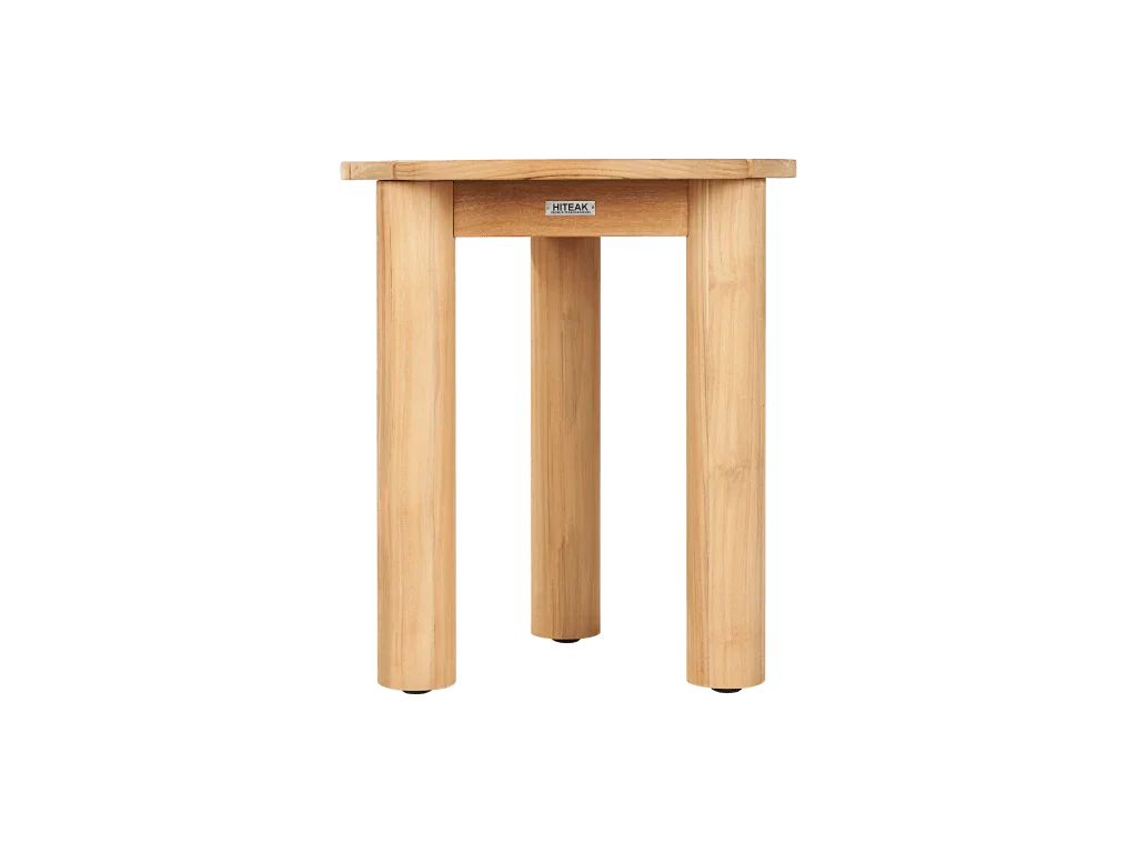 Rudolph Teak Patio Round Side Table - LOOMLAN - HiTeak - Outdoor Side Tables
