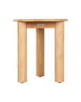 Rudolph Teak Patio Round Side Table - LOOMLAN - HiTeak - Outdoor Side Tables