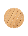 Rudolph Teak Patio Round Side Table - LOOMLAN - HiTeak - Outdoor Side Tables
