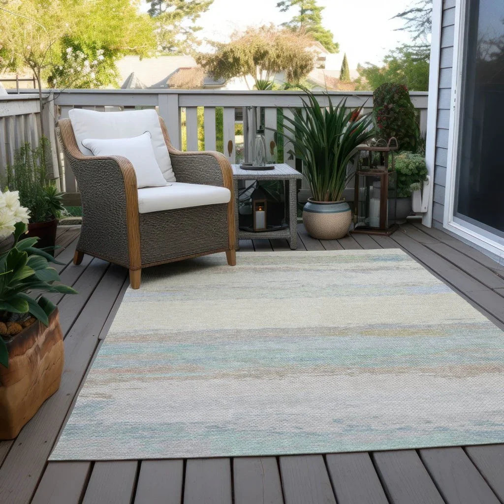 LOOMLAN Rugs Runa Ivory Washable Indoor-Outdoor Rug