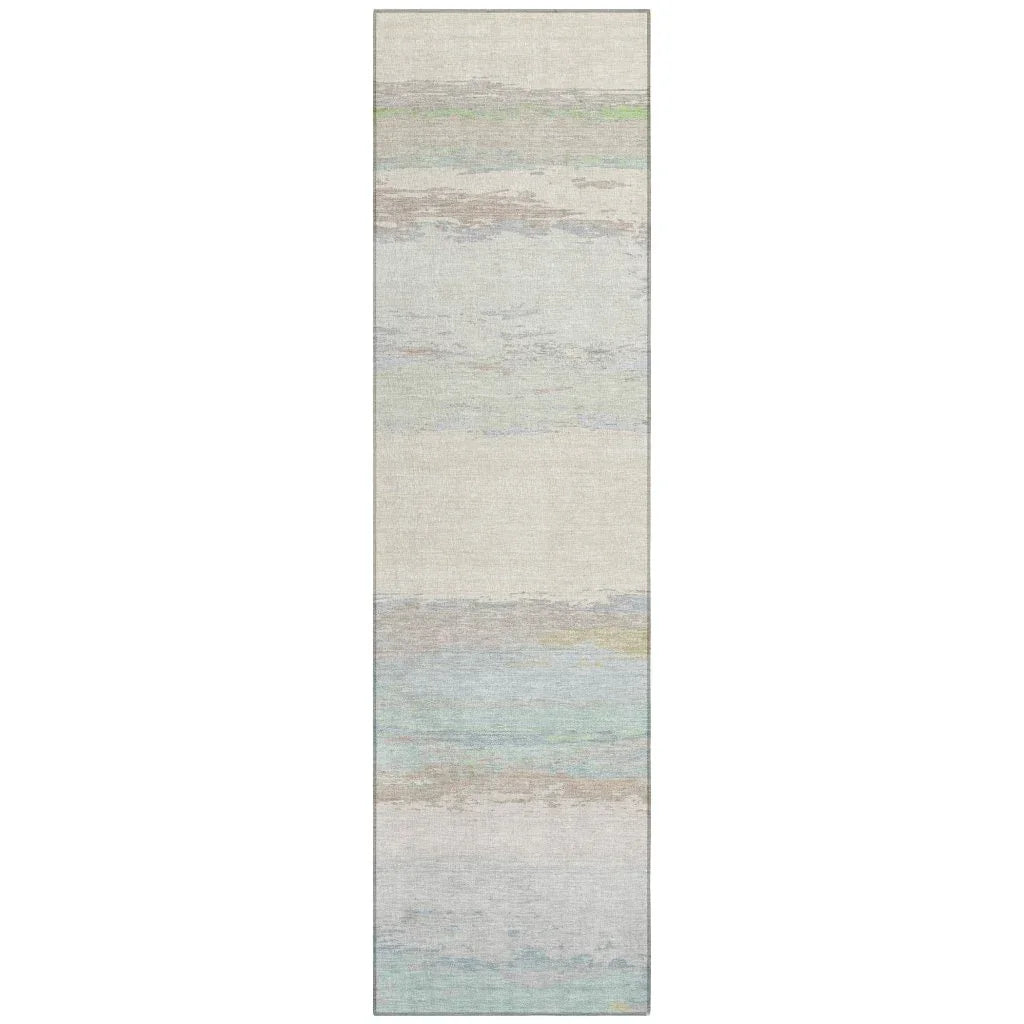 LOOMLAN Rugs Runa Ivory Washable Indoor-Outdoor Rug