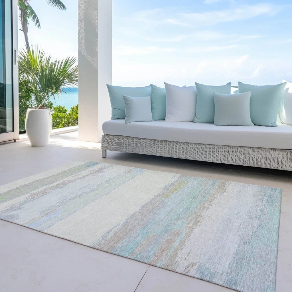 LOOMLAN Rugs Runa Ivory Washable Indoor-Outdoor Rug