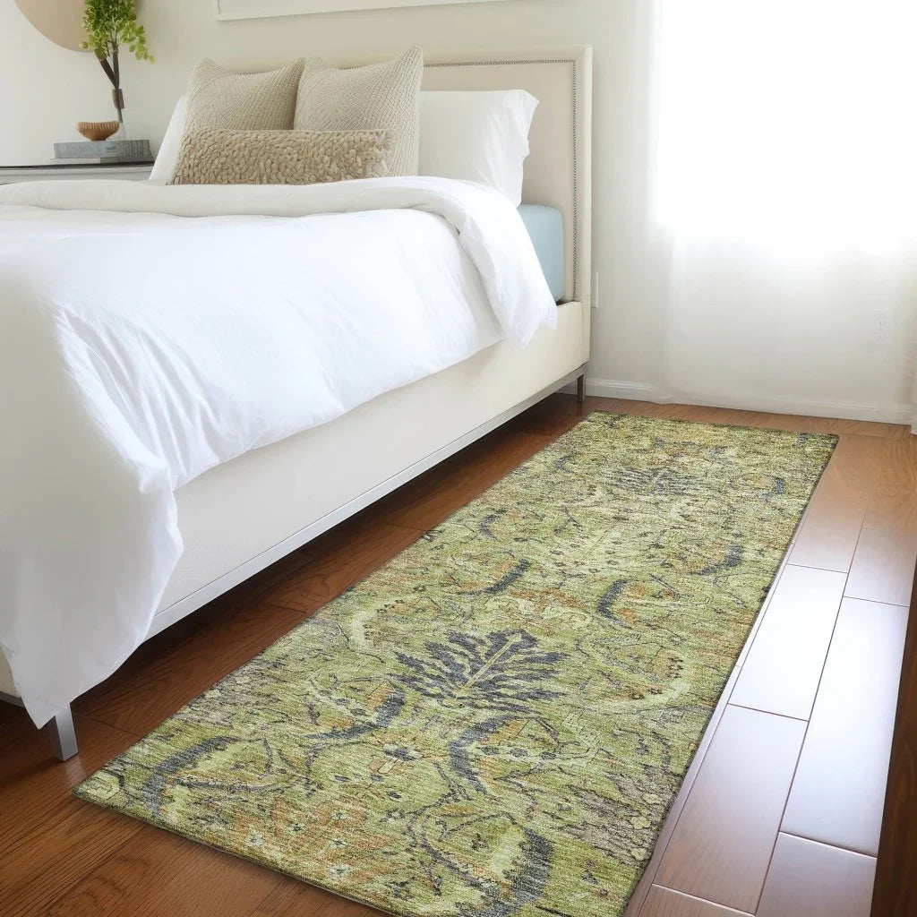 LOOMLAN Rugs Rustica Aloe Washable Indoor-Outdoor Rug
