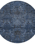 LOOMLAN Rugs Rustica Blue Washable Indoor-Outdoor Rug