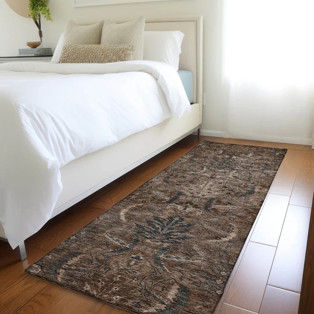 LOOMLAN Rugs Rustica Fudge Washable Indoor-Outdoor Rug
