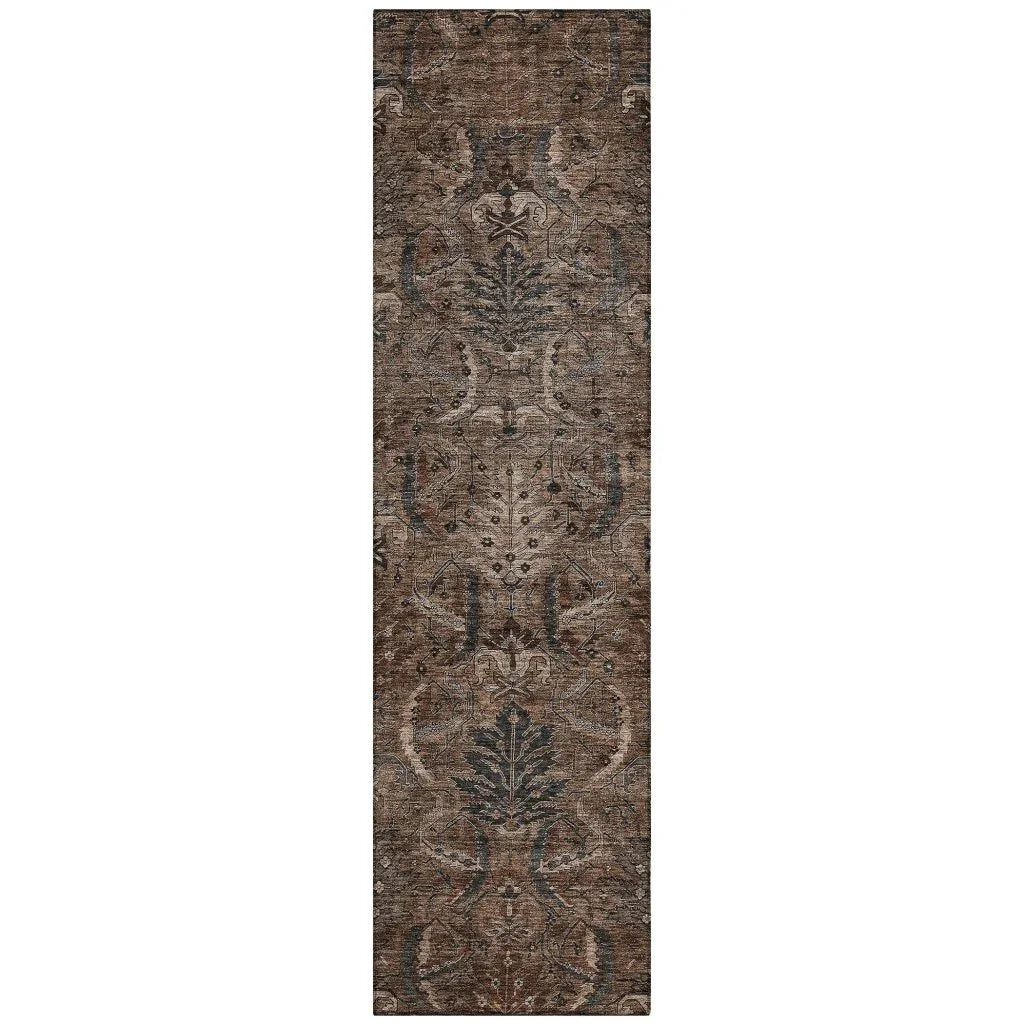 LOOMLAN Rugs Rustica Fudge Washable Indoor-Outdoor Rug